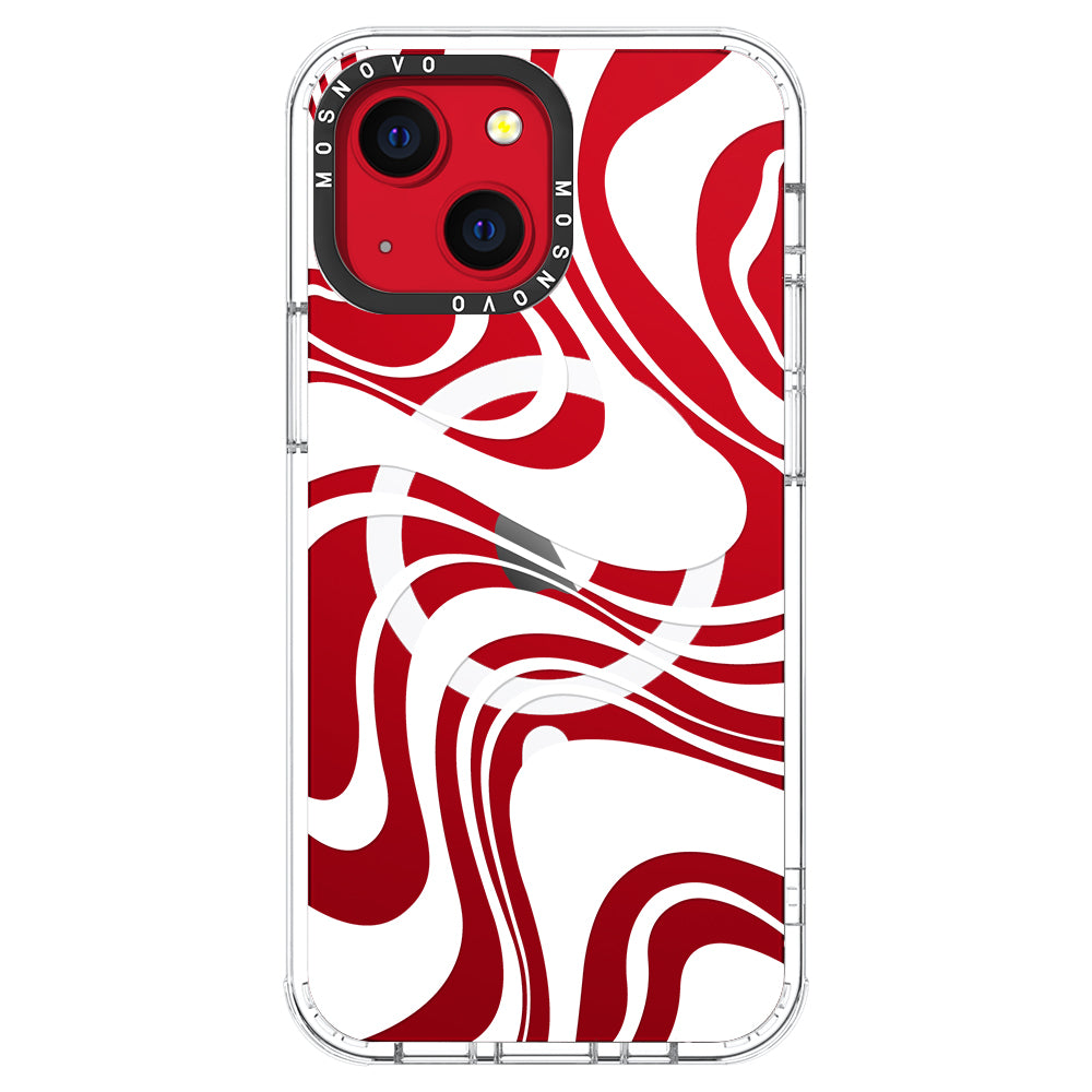 White Swirl Phone Case - iPhone 13 Case