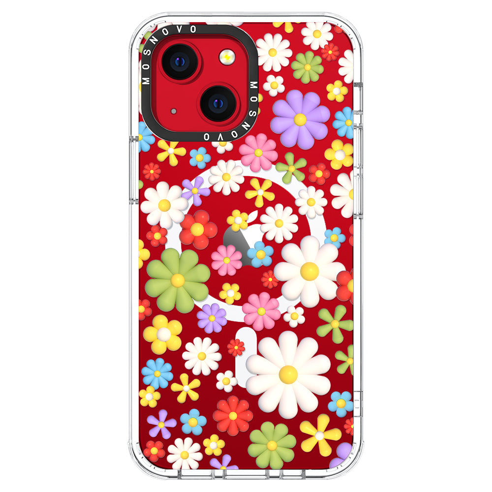 3D Flowers Phone Case - iPhone 13 Case - MOSNOVO