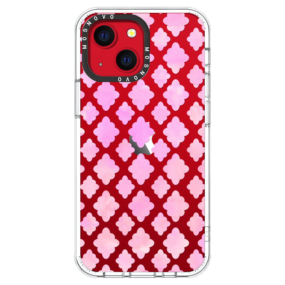 Flower Diamond Pattern Phone Case - iPhone 13 Case - MOSNOVO