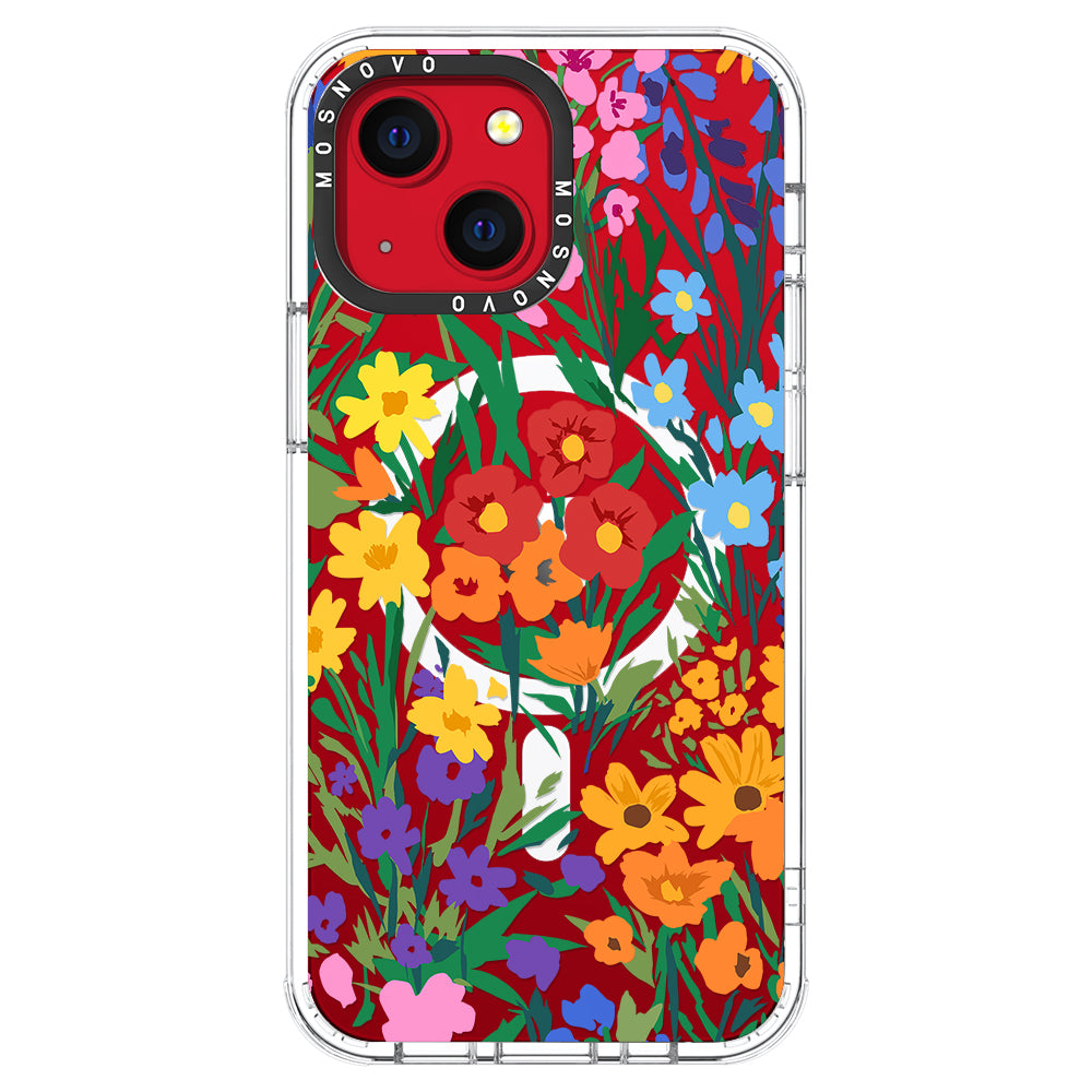 Spring Botanical Flower Floral Phone Case - iPhone 13 Case - MOSNOVO