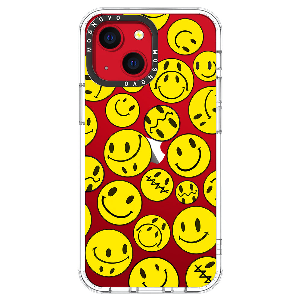 Smiley Face Phone Case - iPhone 13 Case - MOSNOVO