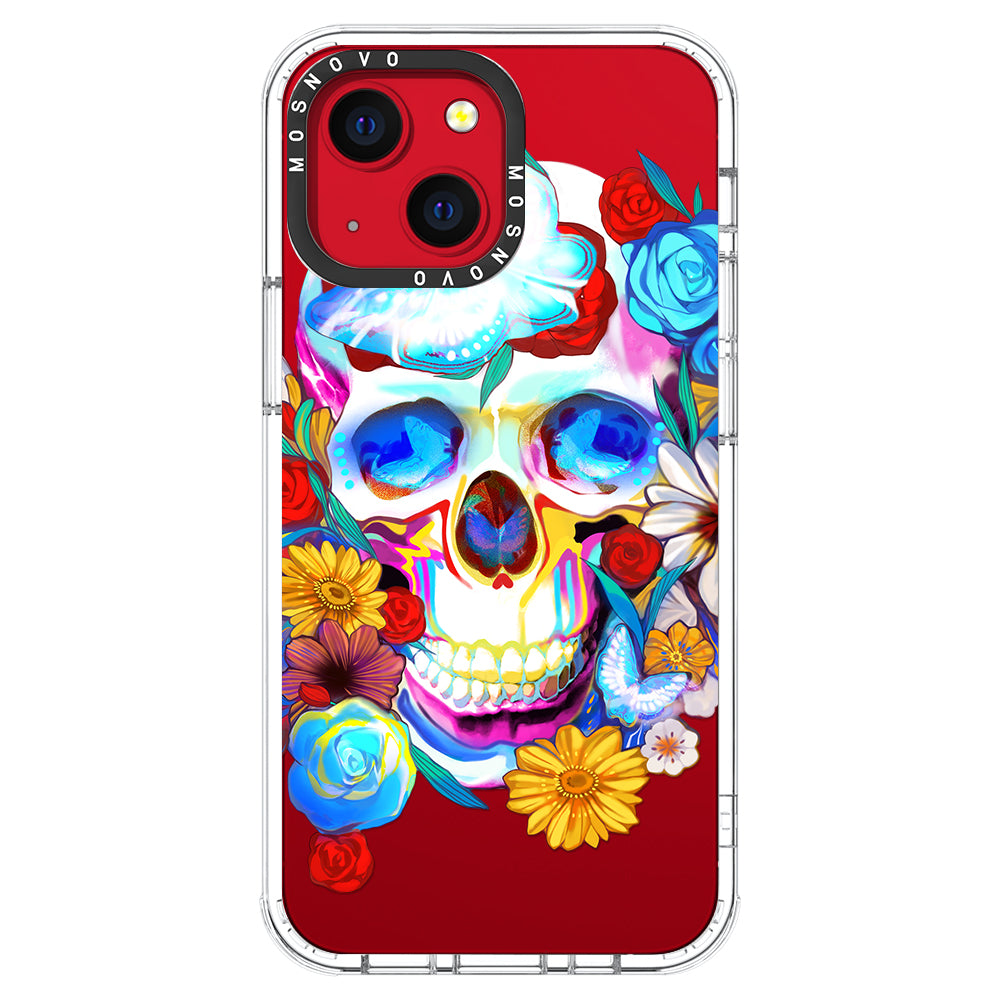 Neon Skull Phone Case - iPhone 13 Case - MOSNOVO