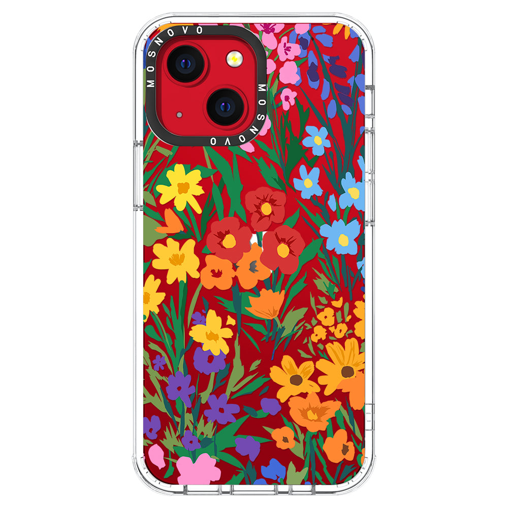 Spring Botanical Flower Floral Phone Case - iPhone 13 Case - MOSNOVO