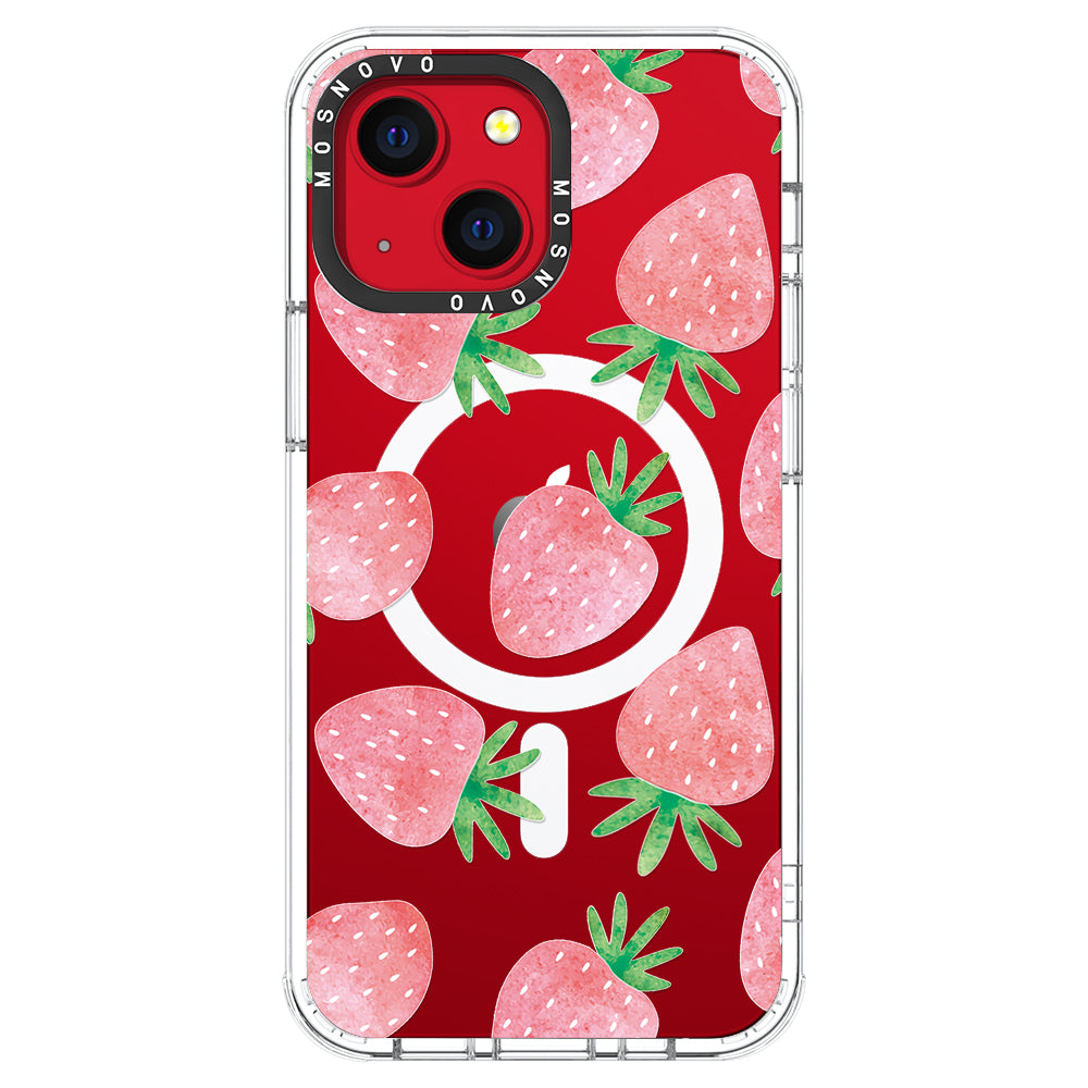 Pastel Strawberry Phone Case - iPhone 13 Case - MOSNOVO