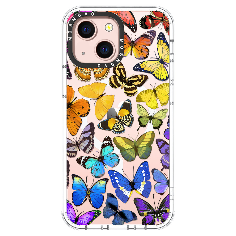 Rainbow Butterfly Phone Case - iPhone 13 Case - MOSNOVO