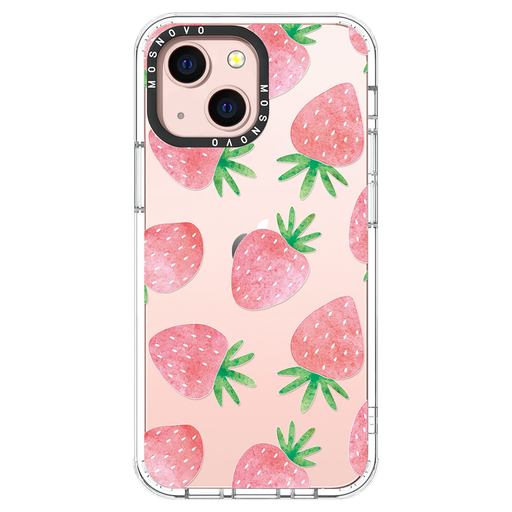 Pastel Strawberry Phone Case - iPhone 13 Case - MOSNOVO