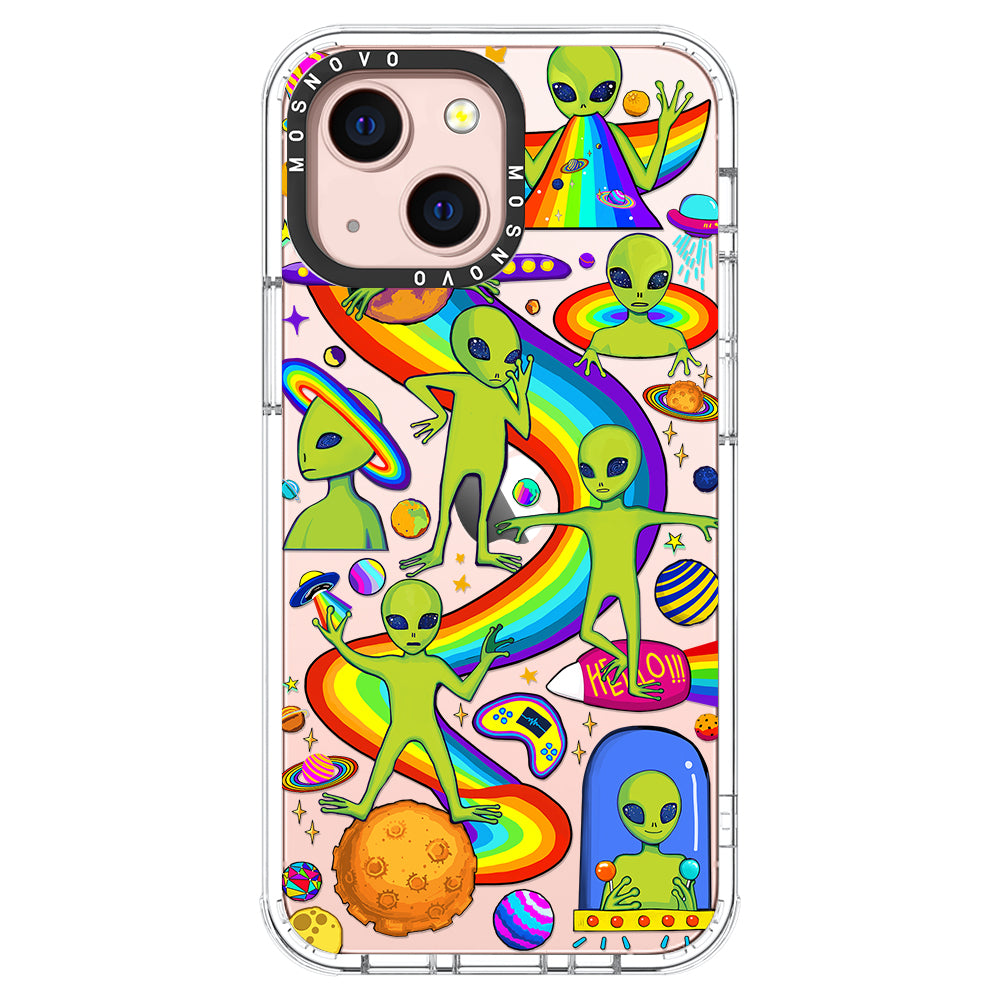 Funny Alien Phone Case - iPhone 13 Case - MOSNOVO