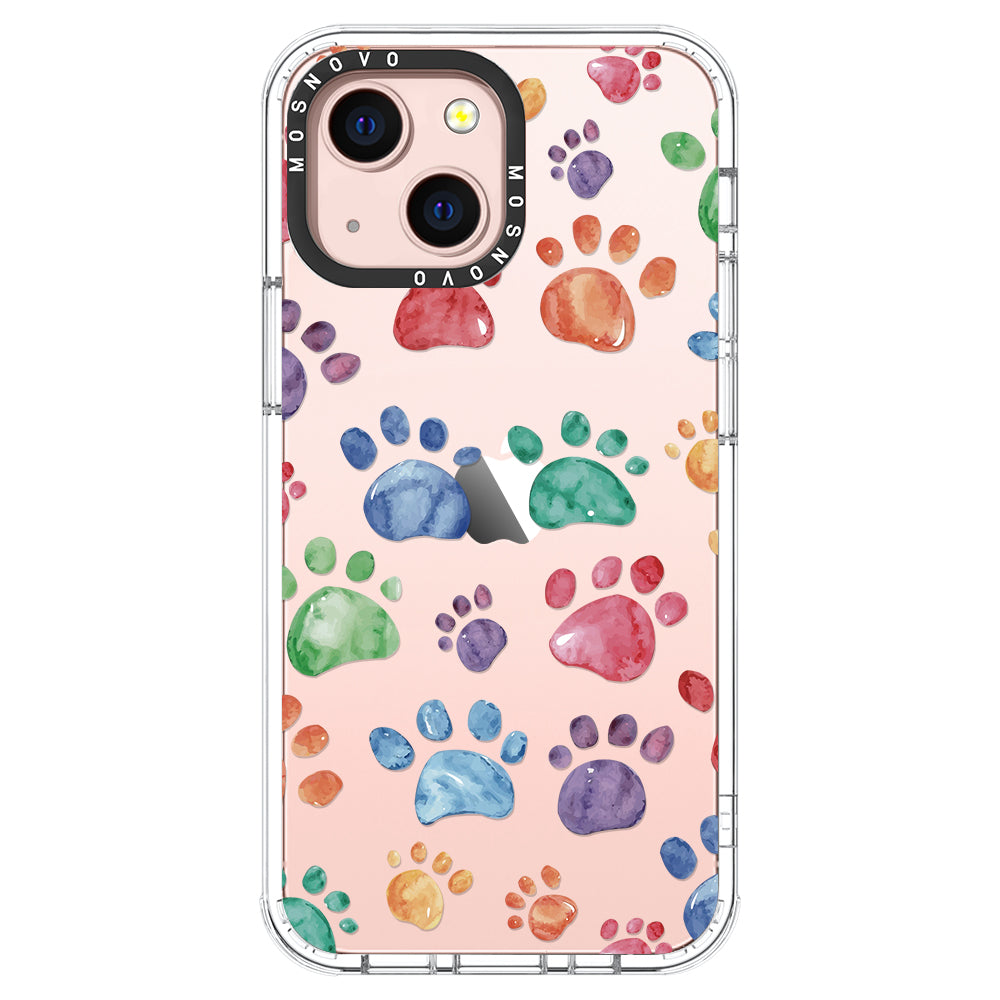 Colorful Paw Phone Case - iPhone 13 Case - MOSNOVO