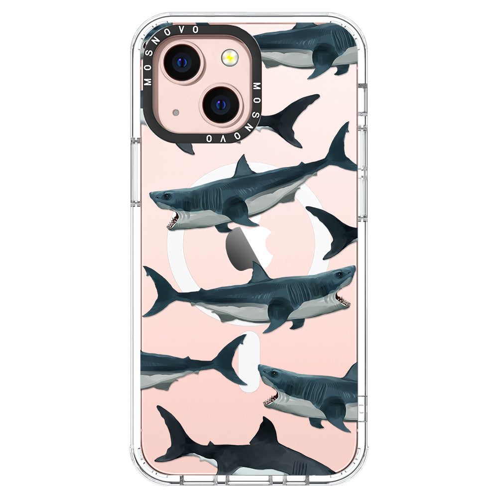 White Shark Phone Case - iPhone 13 Case - MOSNOVO