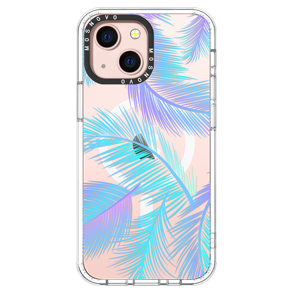 Gradient Tropical Palm Leaf Phone Case - iPhone 13 Case - MOSNOVO