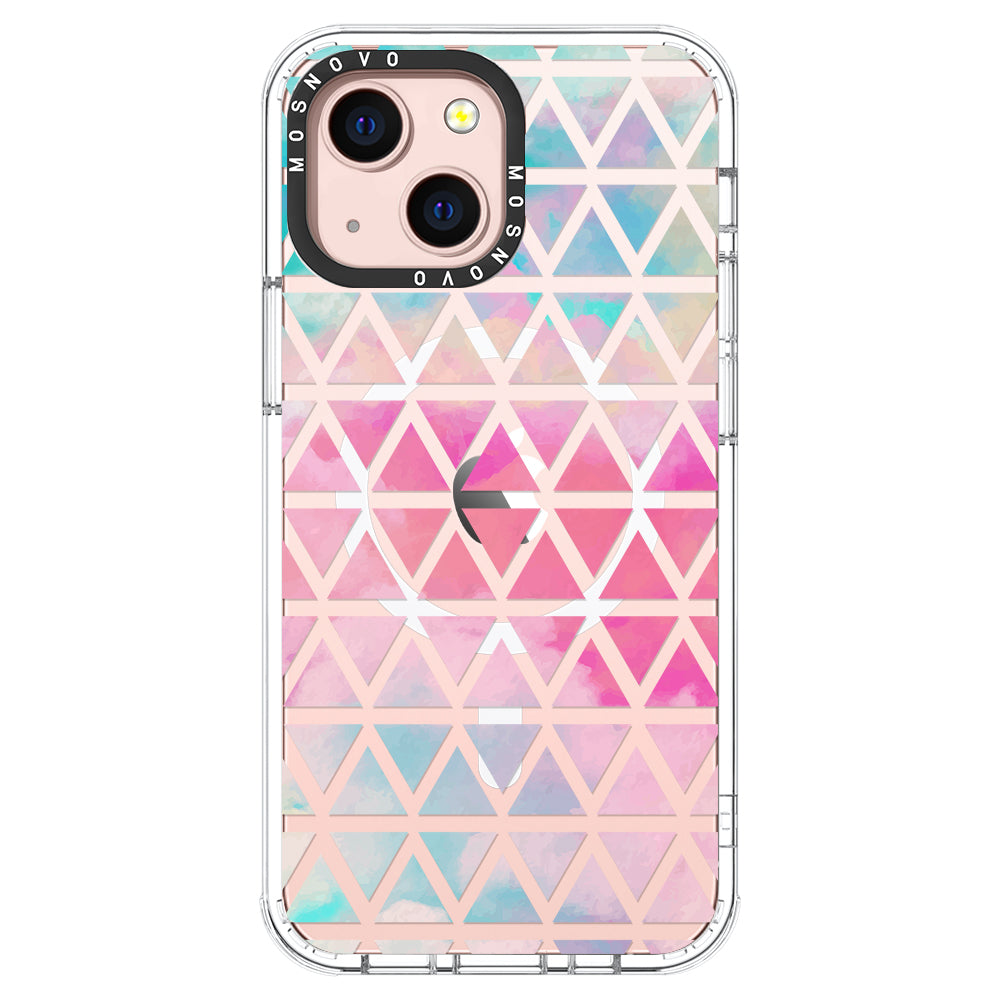 Gradient Triangles Phone Case - iPhone 13 Case - MOSNOVO