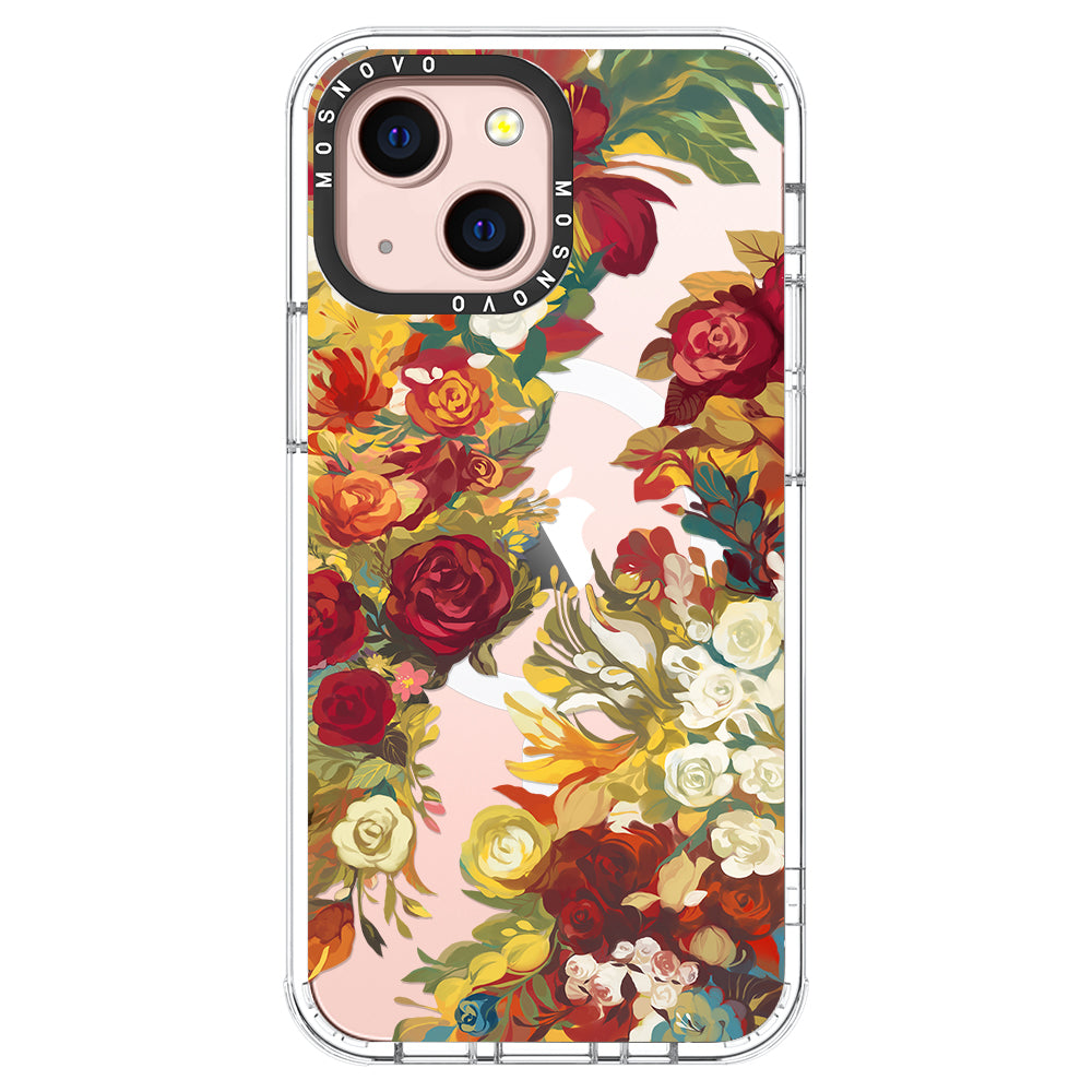 Vintage Flower Garden Phone Case - iPhone 13 Case - MOSNOVO