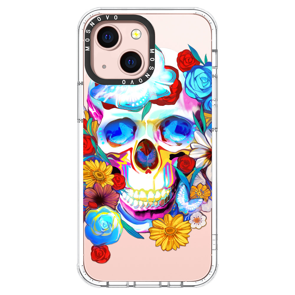 Neon Skull Phone Case - iPhone 13 Case - MOSNOVO