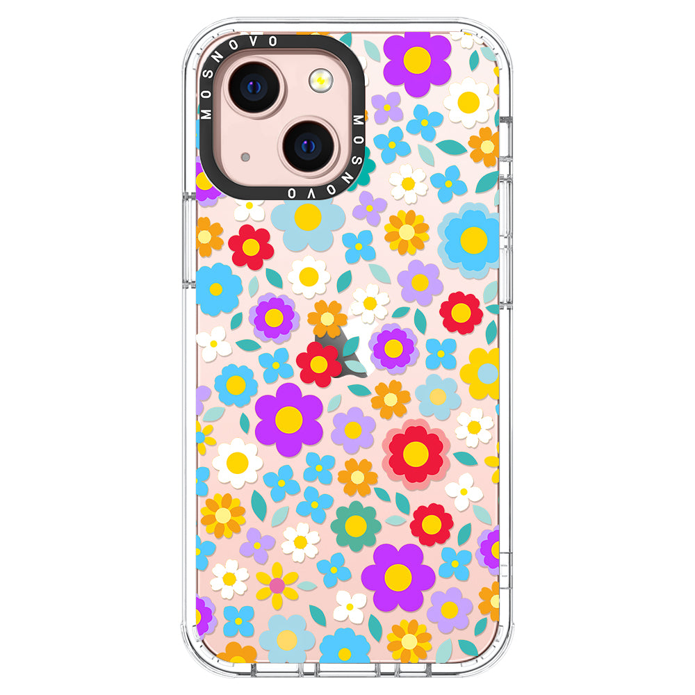 Retro Flower Phone Case - iPhone 13 Case - MOSNOVO