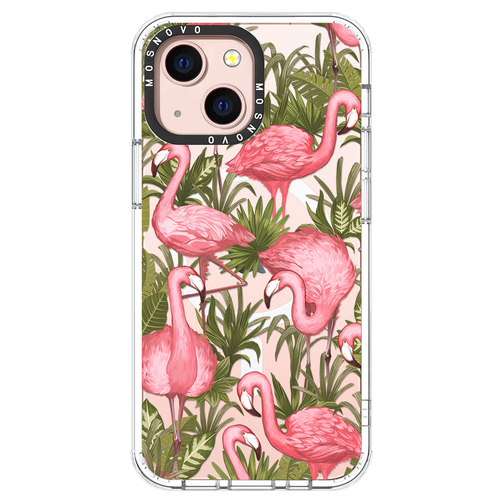 Jungle Flamingo Phone Case - iPhone 13 Case - MOSNOVO