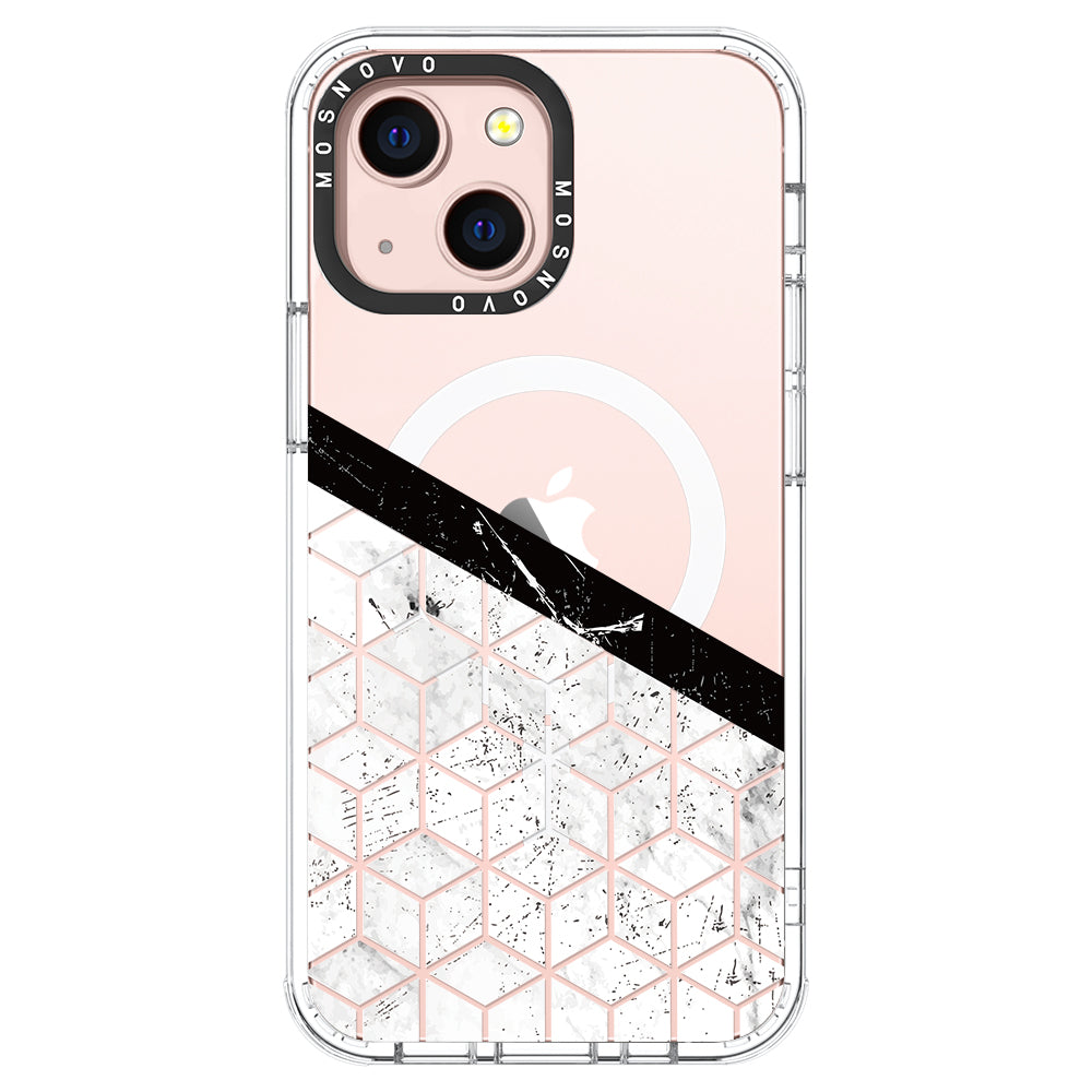 Marble Block Art Phone Case - iPhone 13 Case - MOSNOVO