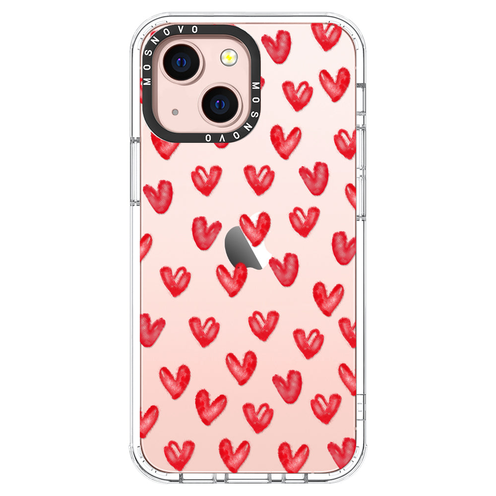 Cute Little Hearts Phone Case - iPhone 13 Case - MOSNOVO