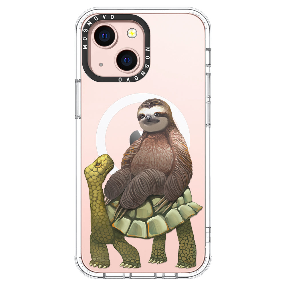 Sloth Turtle Phone Case - iPhone 13 Case - MOSNOVO