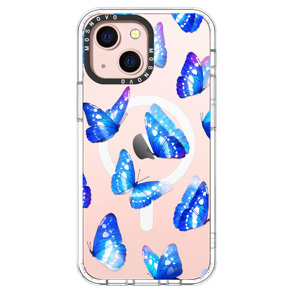 Stunning Blue Butterflies Phone Case - iPhone 13 Case - MOSNOVO