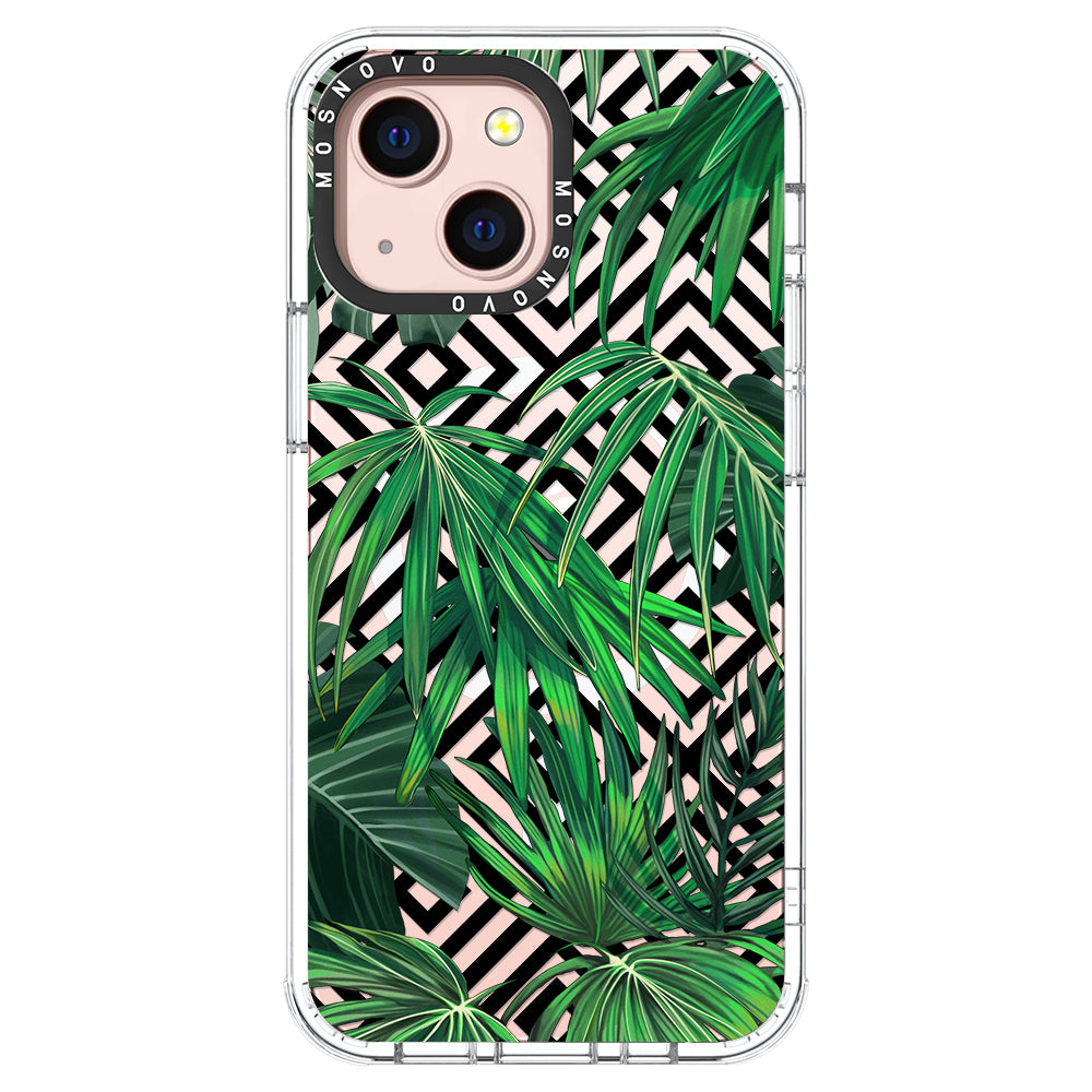 Areca Palm Pattern Phone Case - iPhone 13 Case - MOSNOVO