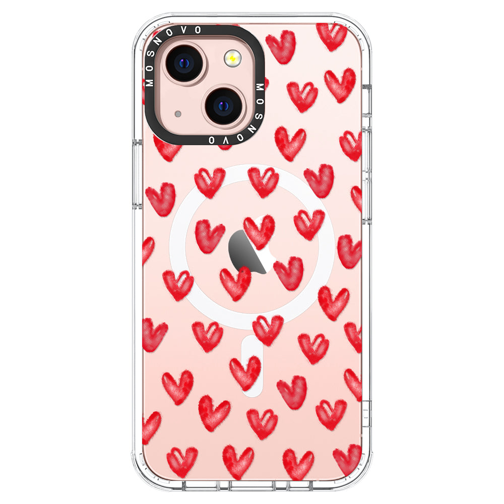 Cute Little Hearts Phone Case - iPhone 13 Case - MOSNOVO