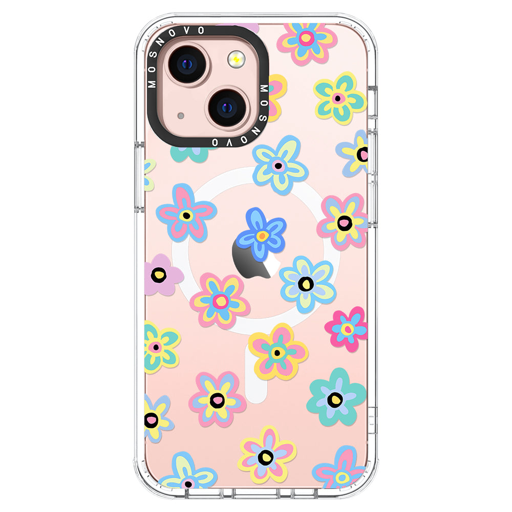 Groovy Flower Phone Case - iPhone 13 Case - MOSNOVO