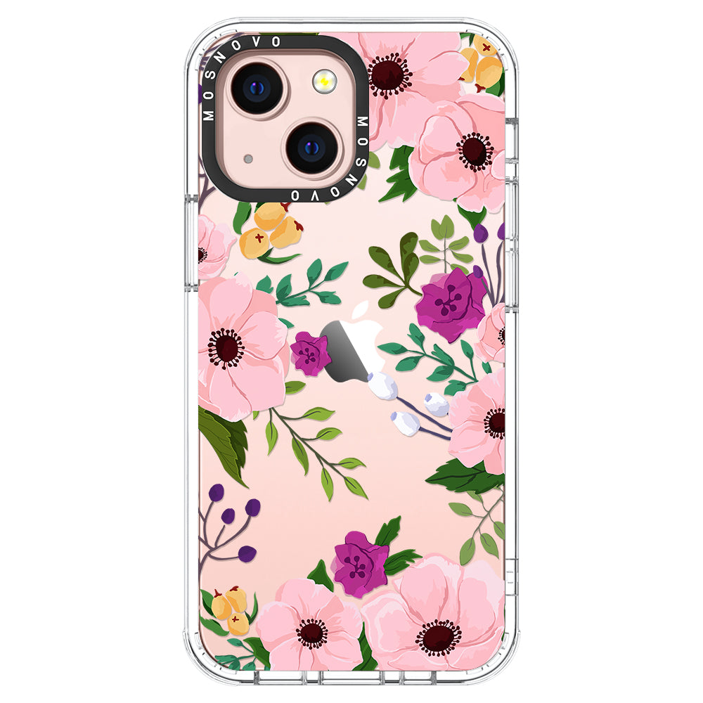 Watercolor Floral Phone Case - iPhone 13 Case - MOSNOVO