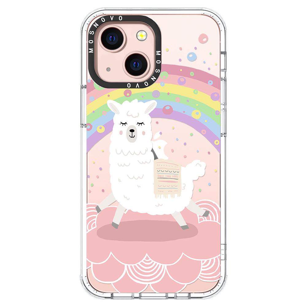 Rainbow Alpaca Phone Case - iPhone 13 Case - MOSNOVO