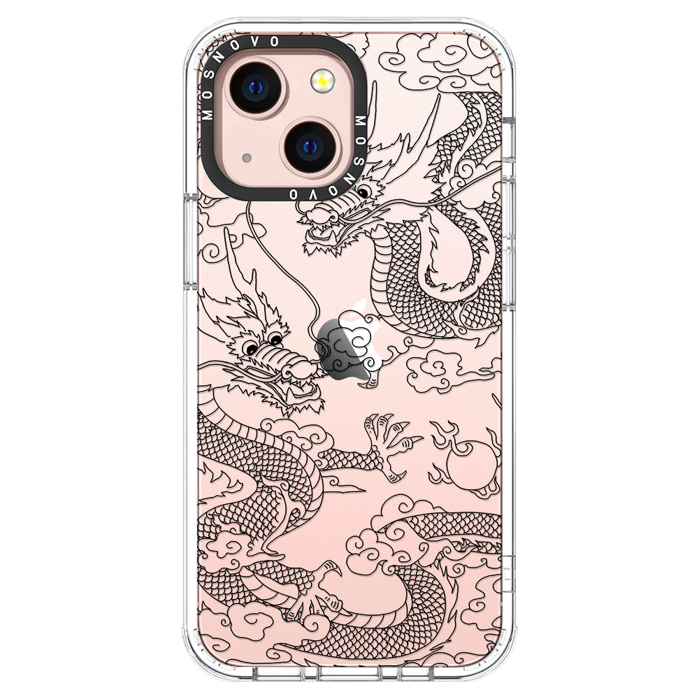 Black Dragon Phone Case - iPhone 13 Case - MOSNOVO