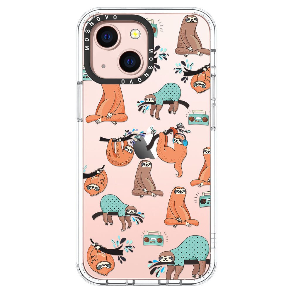 Musical Sloth Phone Case - iPhone 13 Case - MOSNOVO