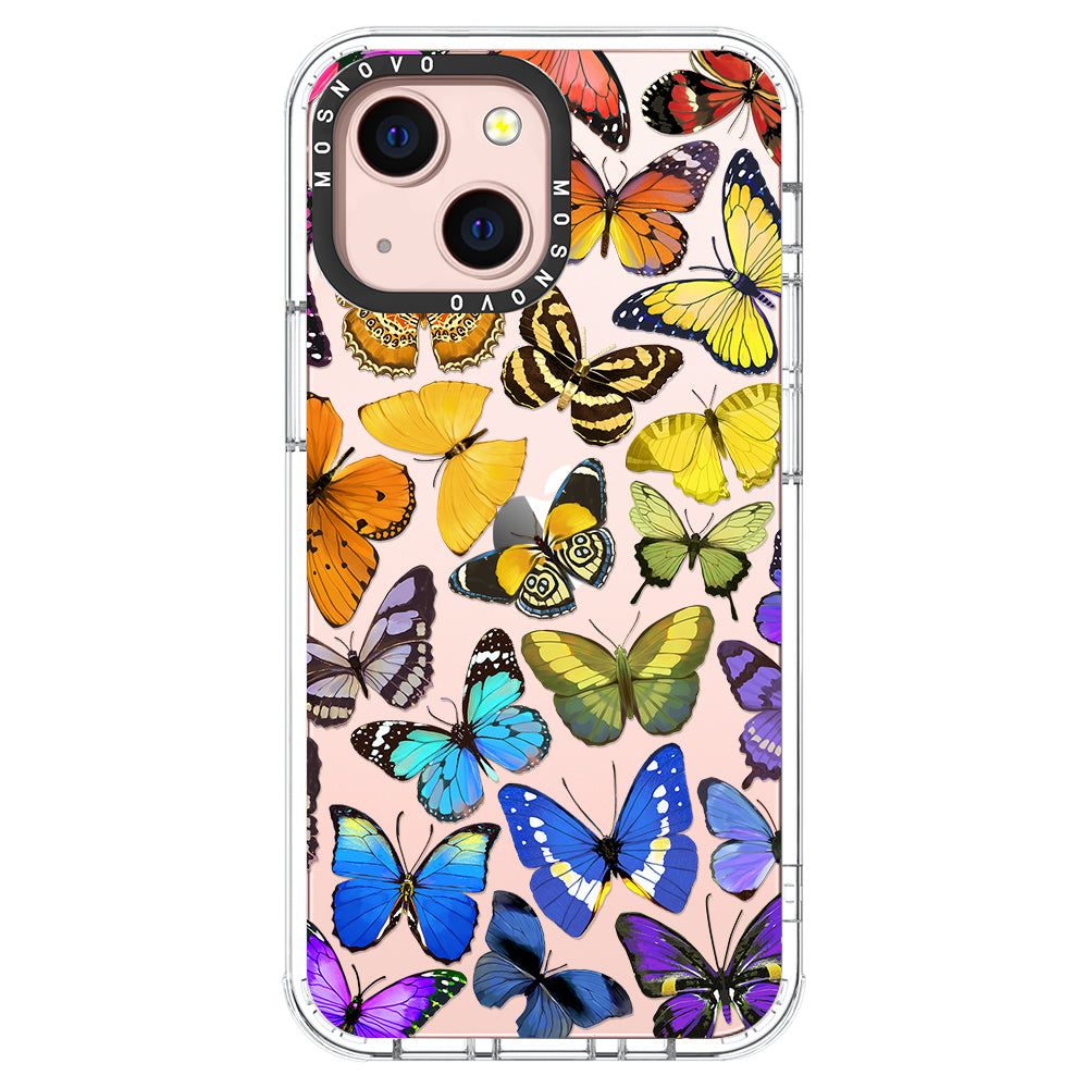 Rainbow Butterfly Phone Case - iPhone 13 Case - MOSNOVO