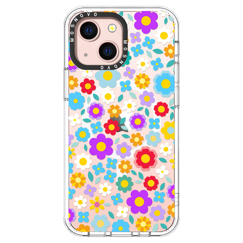 Retro Flower Phone Case - iPhone 13 Case - MOSNOVO