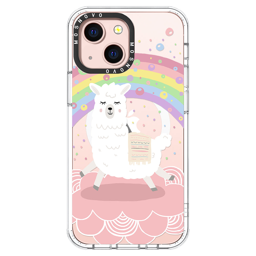 Rainbow Alpaca Phone Case - iPhone 13 Case - MOSNOVO