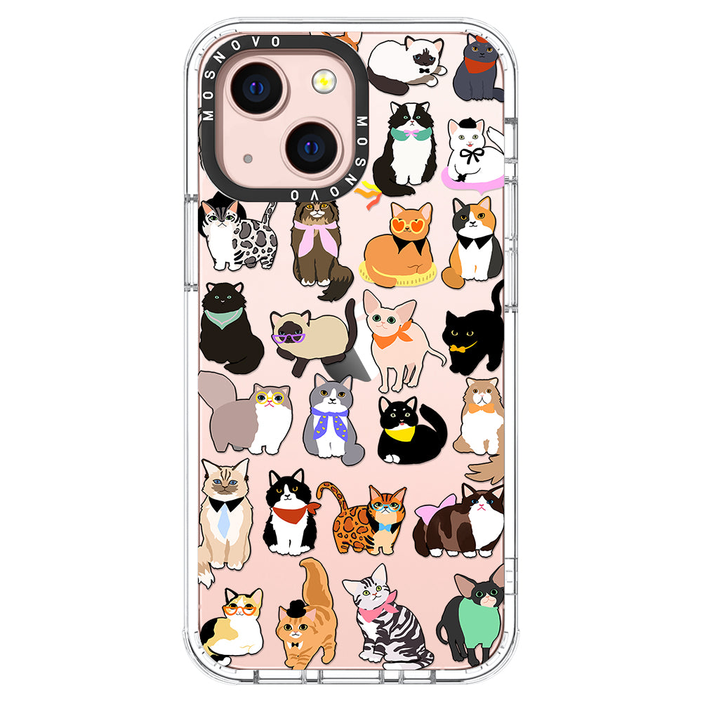 Cute Cat Phone Case - iPhone 13 Case - MOSNOVO