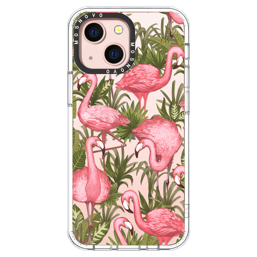 Jungle Flamingo Phone Case - iPhone 13 Case - MOSNOVO