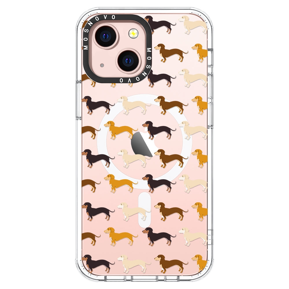 Cute Dachshund Phone Case - iPhone 13 Case - MOSNOVO