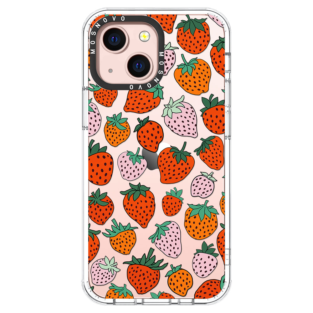 Cute Strawberry Phone Case - iPhone 13 Case - MOSNOVO