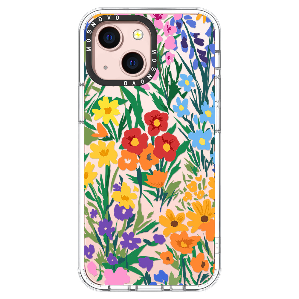 Spring Botanical Flower Floral Phone Case - iPhone 13 Case - MOSNOVO