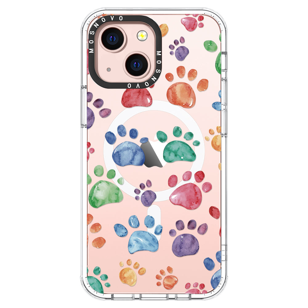 Colorful Paw Phone Case - iPhone 13 Case - MOSNOVO