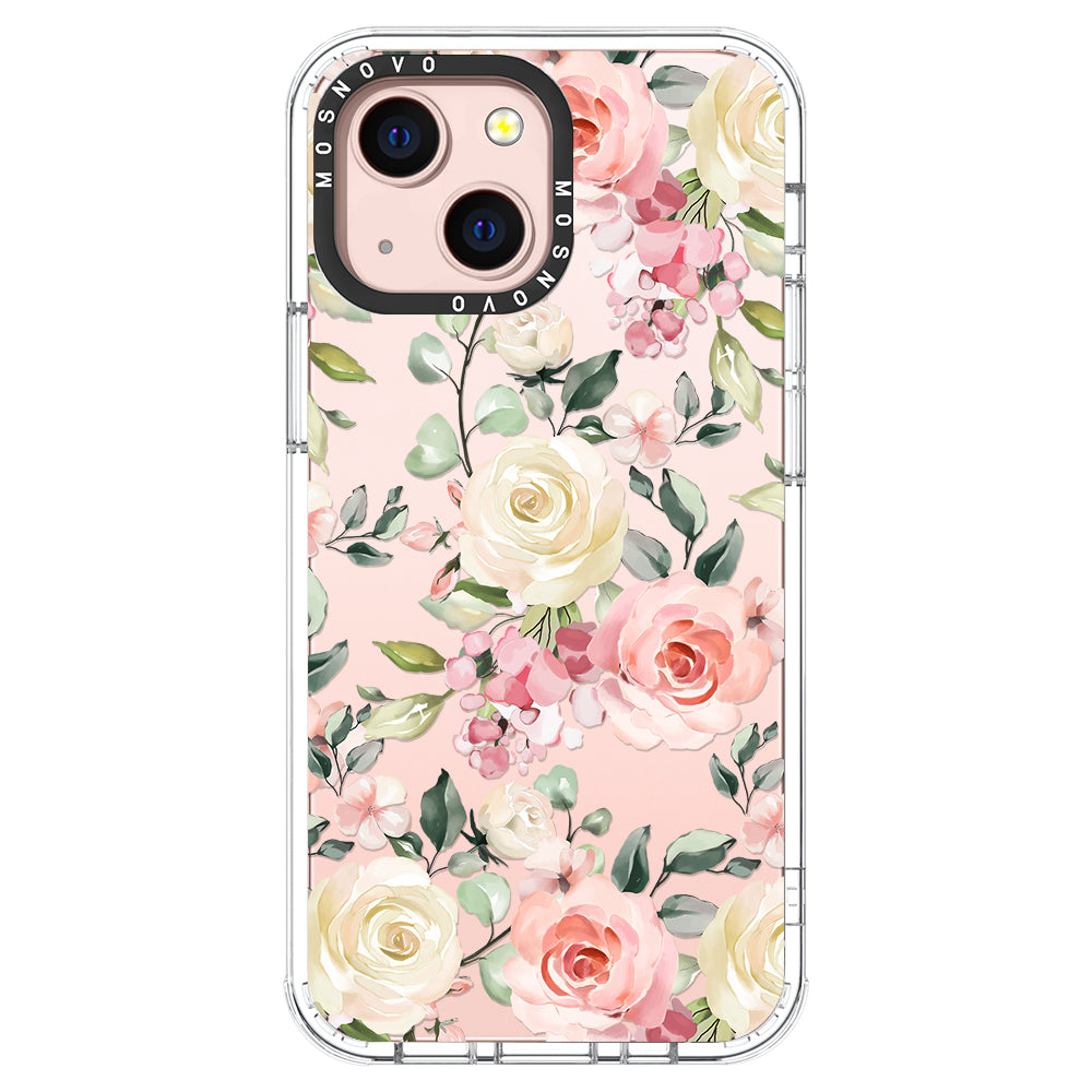 Watercolor Flower Floral Phone Case - iPhone 13 Case - MOSNOVO