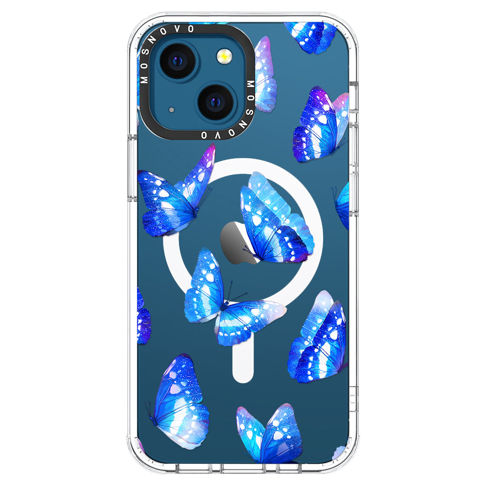 Stunning Blue Butterflies Phone Case - iPhone 13 Case - MOSNOVO