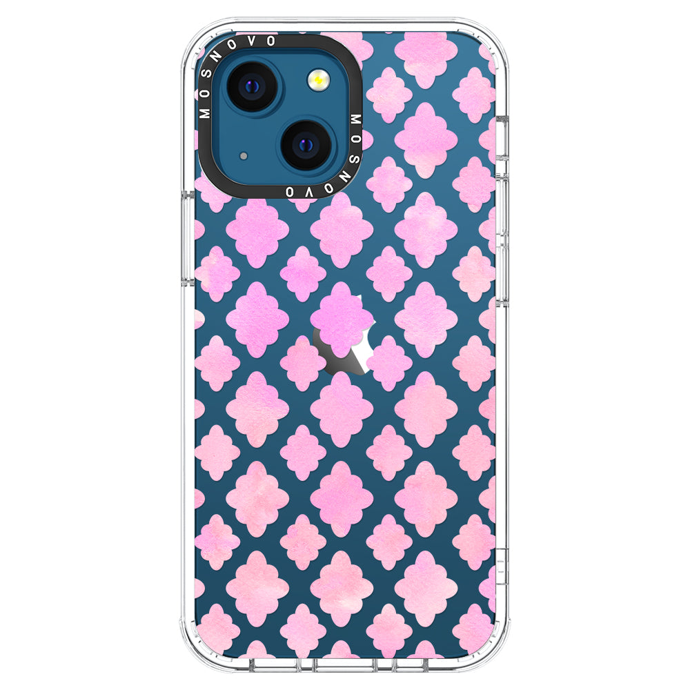 Flower Diamond Pattern Phone Case - iPhone 13 Case - MOSNOVO