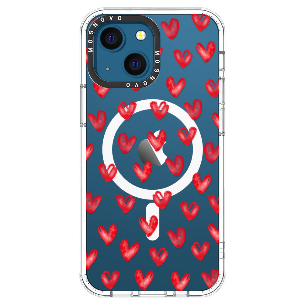 Cute Little Hearts Phone Case - iPhone 13 Case - MOSNOVO