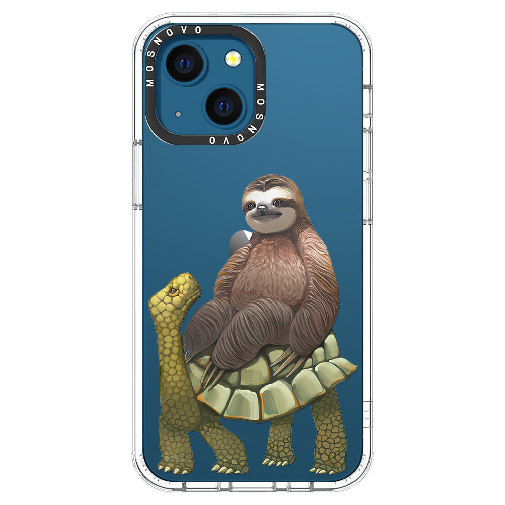 Sloth Turtle Phone Case - iPhone 13 Case - MOSNOVO