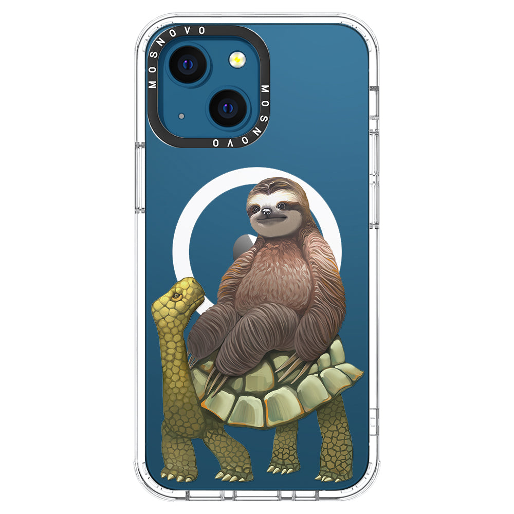 Sloth Turtle Phone Case - iPhone 13 Case - MOSNOVO