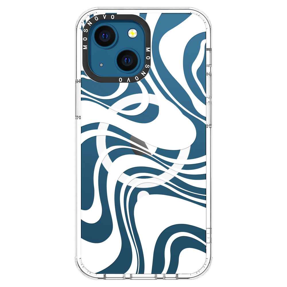 White Swirl Phone Case - iPhone 13 Case