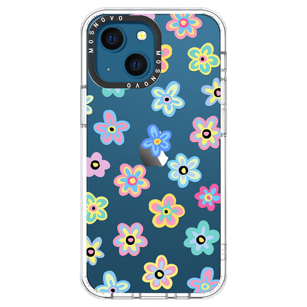 Groovy Flower Phone Case - iPhone 13 Case - MOSNOVO