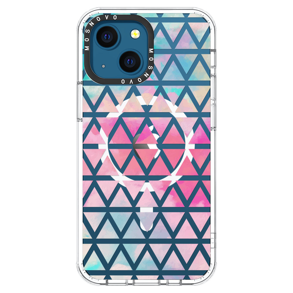 Gradient Triangles Phone Case - iPhone 13 Case - MOSNOVO