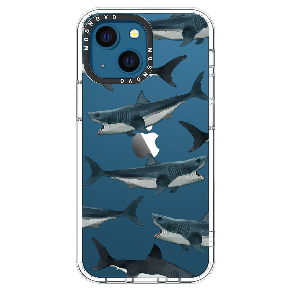 White Shark Phone Case - iPhone 13 Case - MOSNOVO