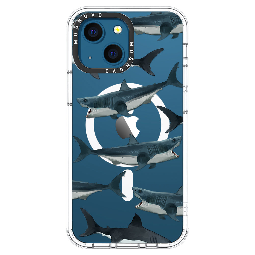 White Shark Phone Case - iPhone 13 Case - MOSNOVO